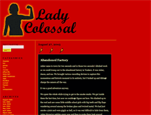 Tablet Screenshot of ladycolossal.vocis.com